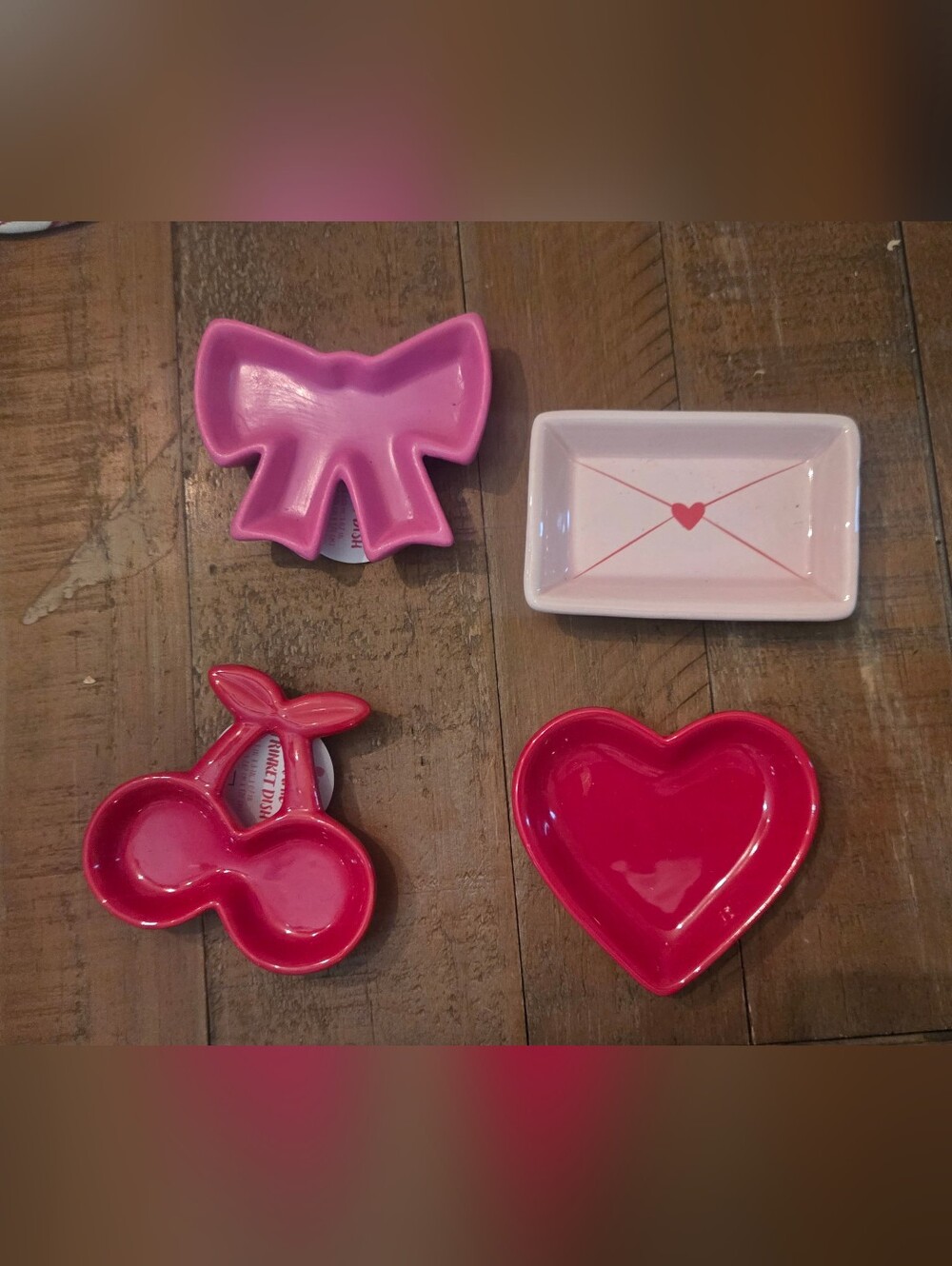 Target Valentines Holiday Decor Set - Bullseye Trinket Trays